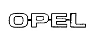 Napis "OPEL" na tył CORSA B od 1997